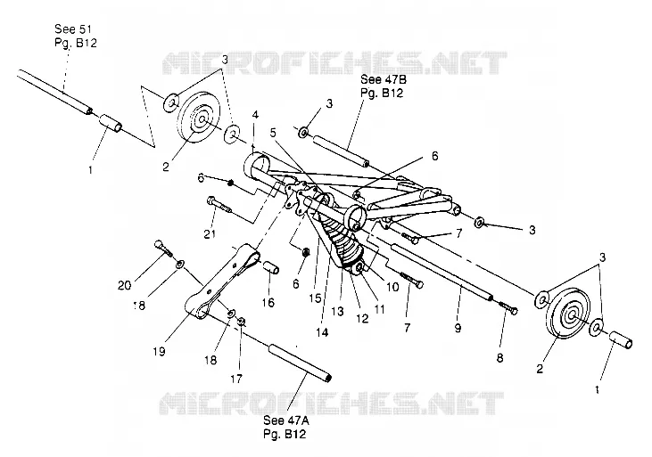 BRAS DE SUSPENSION AVANT WIDETRAK LX 0952064 AND  EUROPEAN WIDETRAK LX E95 (4928942894B013)
