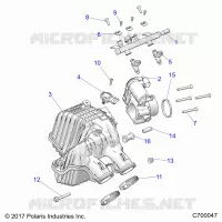 ENGINE, PRISE D'AIR MANIFOLD