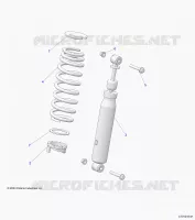 SUSPENSION, AMORTISSEUR AVANT MOUNTING