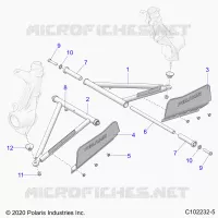 SUSPENSION, A-ARM AND SUPPORT MOUNTING