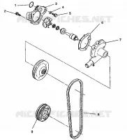 POMPE A EAU 500 EFI 0942774 and  EFI SKS 0942574 (49274127410035)