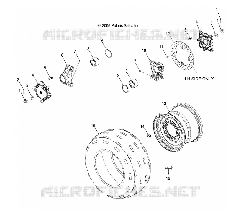 ROUE ARRIERE and HUB, REAR