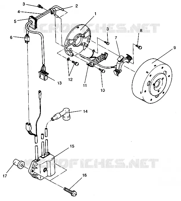 STATOR ASSEMBLY 440 XCR SP 0941660 (4927082708040A)