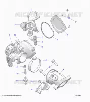 ENGINE, CORPS DE PAPILON AND FUEL RAIL