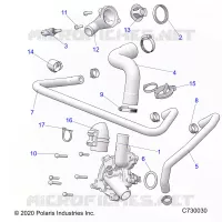 MOTEUR, WATERPUMP AND BYPASS