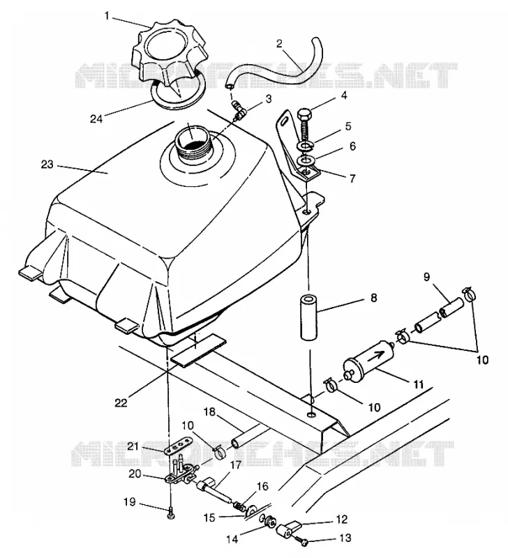 CARBURANT TANK Magnum 6X6