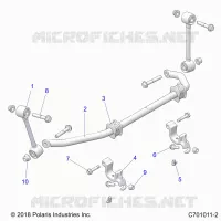SUSPENSION, FRONT BARRE STABILISATRICE- G21GAP99AM/BM (C701011-2)