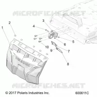 BODY, SNOW FLAP AND HITCH