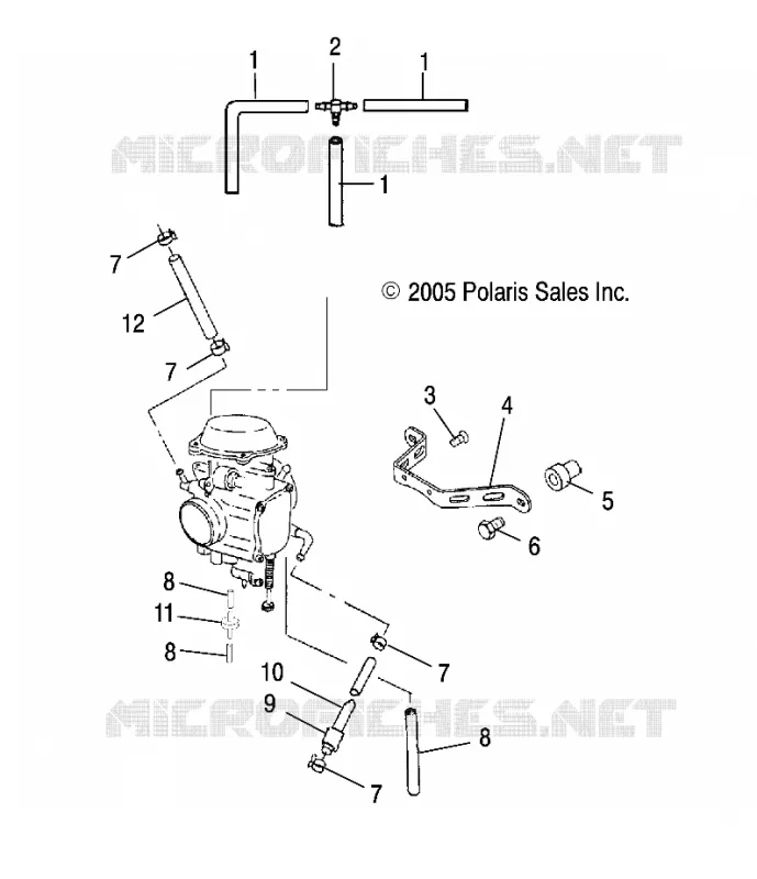 CARBURATEUR MOUNTING/VENTING/CARBURANT LINES