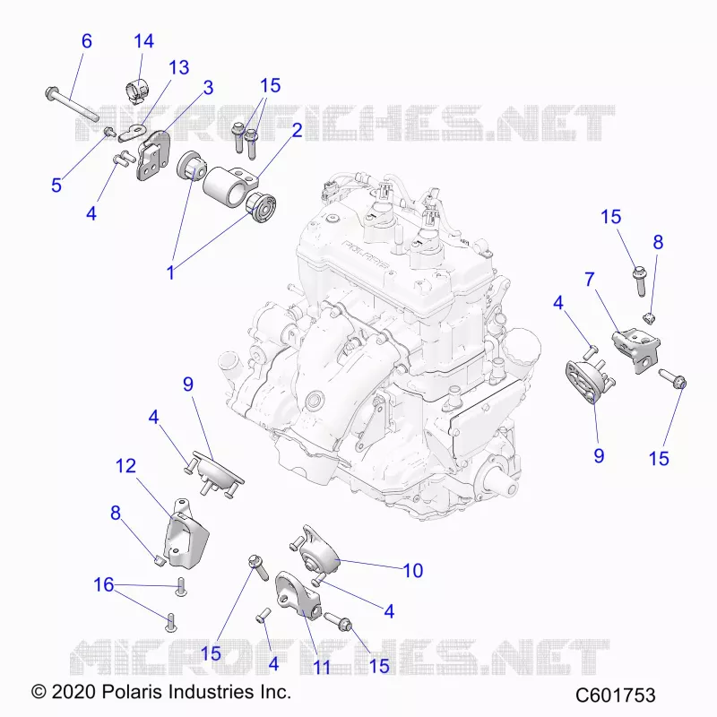 MOTEUR, MOUNTING & LONG BLOCK