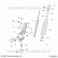 SUSPENSION, JAMBE DE FORCE AVANT