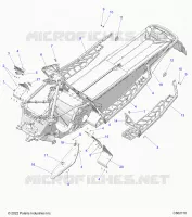 CHASSIS, PROTECTION D'EMBRAYAGE, FOOTRESTS, AND RUNNINGBOARDS