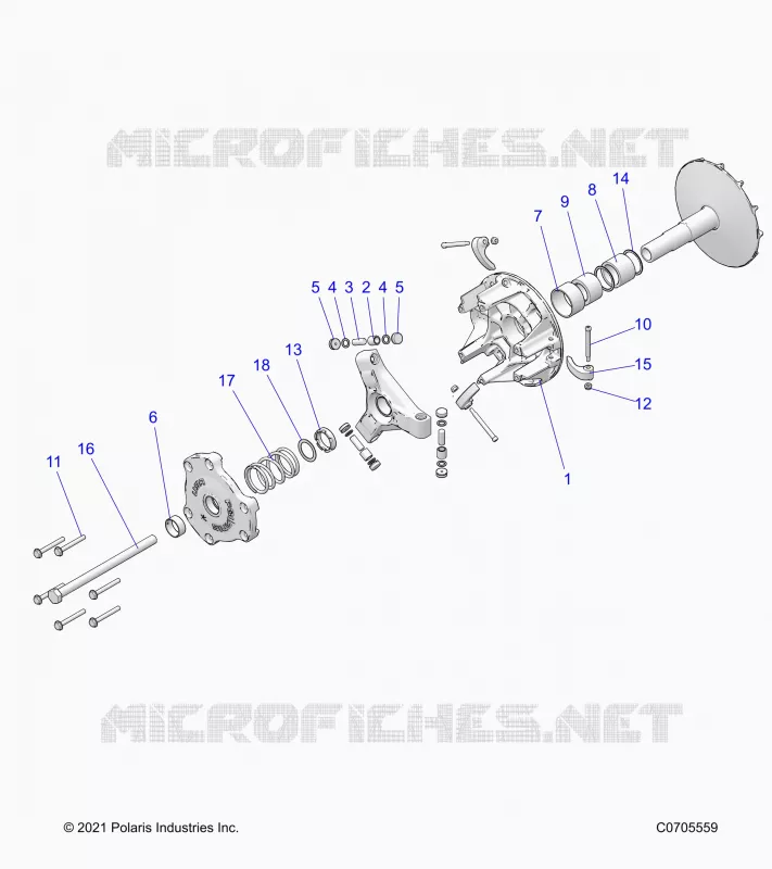 SYSTÃˆME DE TRANSMISSION, PRIMARY CLUTCH