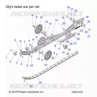 SUSPENSION, RAIL BEAM, LH/RH