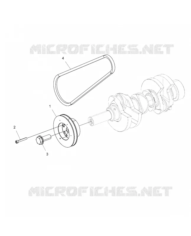 MOTEUR, POULIE DE TRANSMISSION AND DRIVE BELT