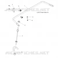 SUSPENSION, BARRE DE TORSION, REAR