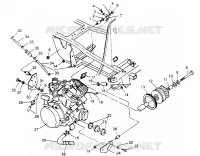 SUPPORT MOTEUR 6x6 400L
