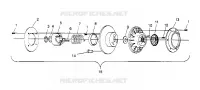EMBRAYAGE DE TRANSMISSION ASSEMBLY  TRAIL 0952761, TRAIL DELUXE 0952262,   AND EUROPEAN (4928862886C008)