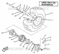 ROUE AVANT AND BRAKE ASSEMBLY. (4911991199030A)