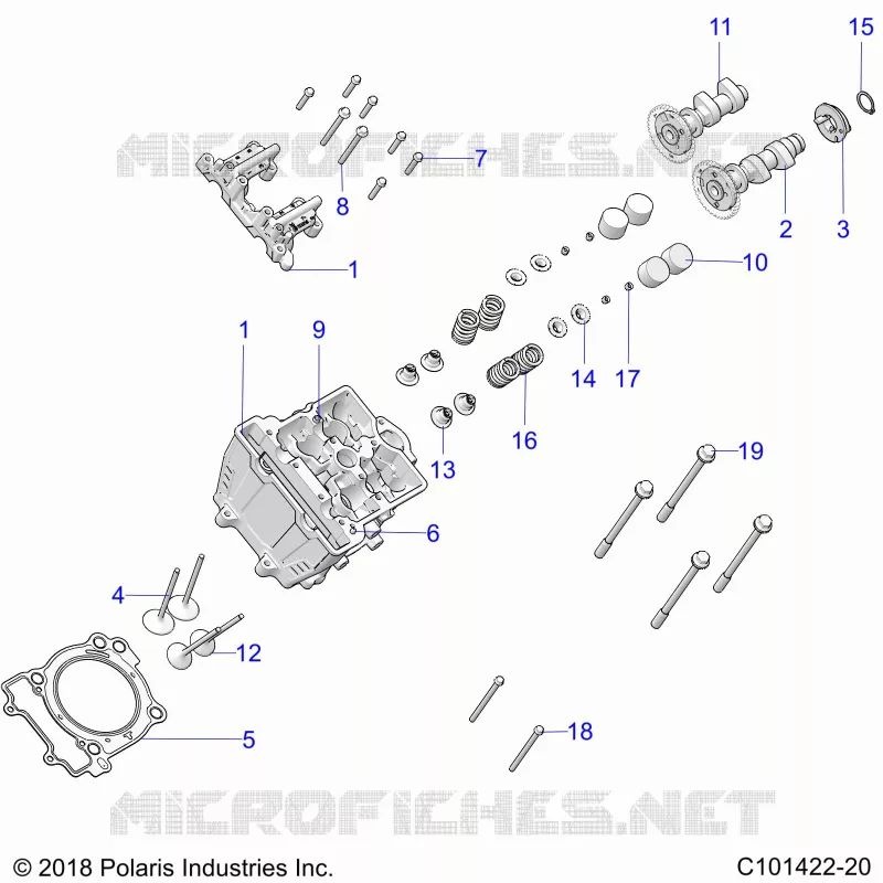 ENGINE, CULASSE, CAMS AND VALVES
