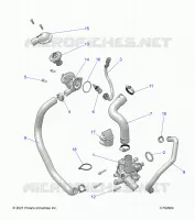 MOTEUR, WATERPUMP AND BYPASS