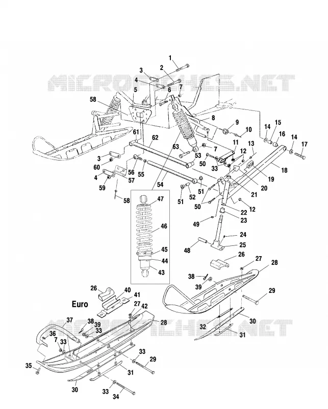 SUSPENSION AVANT AND SKI
