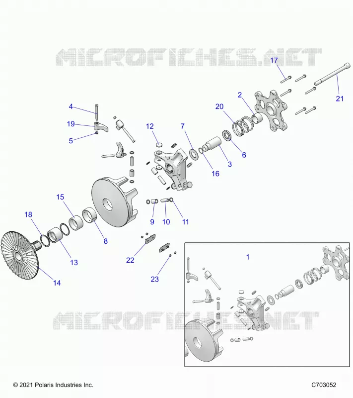 SYSTÃˆME DE TRANSMISSION, PRIMARY CLUTCH