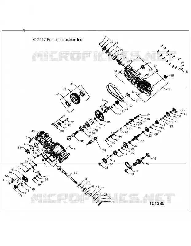 SYSTÈME DE TRANSMISSION, MAIN GEARCASE