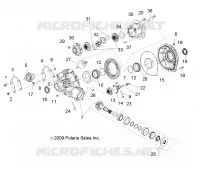 SYSTÈME DE TRANSMISSION, PONT, DIFFERENTIAL, INTERNAL COMPONENTS