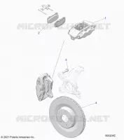 BRAKES, ETRIER DE FREIN AVANT (R MODELS) BREMBO