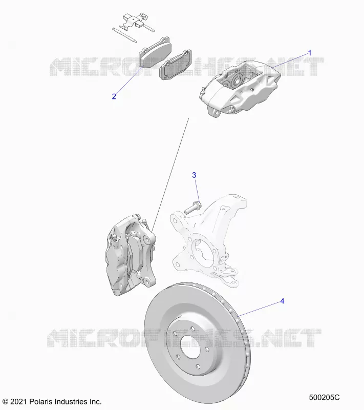 BRAKES, ETRIER DE FREIN AVANT (R MODELS) BREMBO