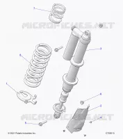 SUSPENSION, REAR SUPPORT AMORTISSEUR , STANDARD/PREMIUM
