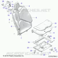 SIEGE ASM.,REAR