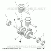 ENGINE, PISTON ET VILEBREQUIN
