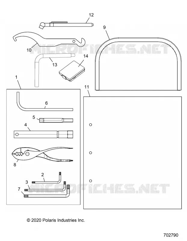 REFERENCE, MANUEL DU PROPRIETAIRE AND TOOL KIT