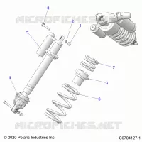 SUSPENSION, AMORTISSEUR AVANT MOUNTING