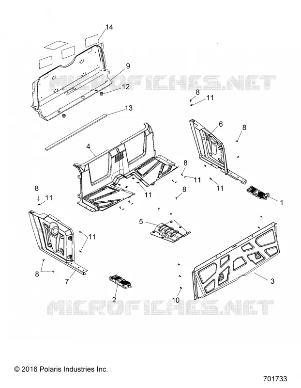 CARROSSERIE ARRIERE FLOOR AND FENDERS
