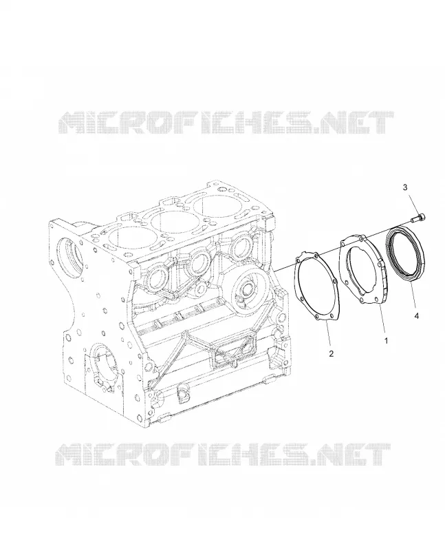 ENGINE, VILEBREQUIN OIL SEAL FLANGE