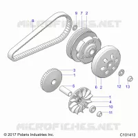 SYSTEME DE TRANSMISSION, PRIMARY CLUTCH