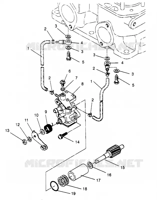 POMPE A HUILE 500 EFI SKS 0962574, 500 EFI RMK 0962974, and EUROPEAN 500 EFI SKS (4931983198C014)