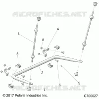 SUSPENSION, REAR BARRE STABILISATRICE- R22TAA99A1/A7 (C700027)