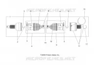 DRIVE TRAIN, DRIVE ARBRE DE TRANSMISSION ARRIERE