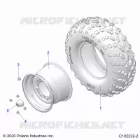 ROUES, REAR TIRE