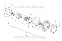 EMBRAYAGE DE TRANSMISSION ASSEMBLY CLASSIC / 0930864 AND  CLASSIC TOURING / 0930865 (4922952295030A)