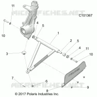 SUSPENSION, A-ARM AND SUPPORT MOUNTING