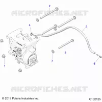 SYSTÃˆME DE TRANSMISSION, GEARCASE MOUNTING, REAR