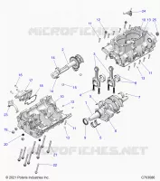 ENGINE, CRANKCASE AND VILEBREQUIN