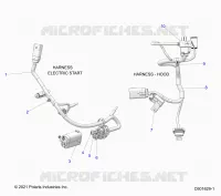 ELECTRICITE, WIRE HARNESS, HOOD, ELEC. START
