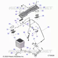 BODY ROOF AUDIO ELECTRICITE, COMPONANTS, RIDE COMMAND PREMIUM