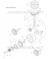 MOTEUR, VILEBREQUIN AND PISTON